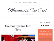 Tablet Screenshot of mommyiscoocoo.com